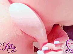 close up asmr toy play with soft moans and big climax