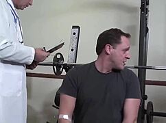 sexy glasses nurse offers all holes to horny doctor