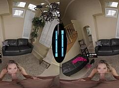 Flexible Spanish MILF grinds giant tits ass in your face then takes hard doggystyle