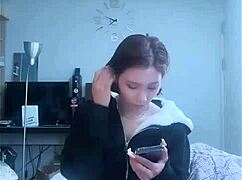 skinny korean girl flashes panties in bigo live