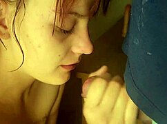 Watch 18yo stepdaughter suck daddy's cock as I dildo her shaved pussy.