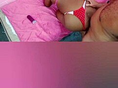 angolana safada bends over giving tight anal to monster cock