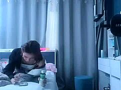 skinny korean girl flashes panties in bigo live