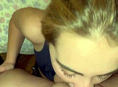 Beauty babe chokes on sloppy deepthroat facefuck with cum mouthful spitting