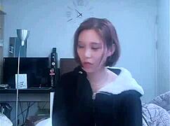 skinny korean girl flashes panties in bigo live