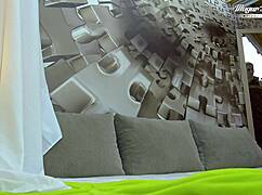 Behind Scenes Nesty's Small Tits Get Intense Action