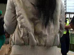 ever wonder whats under that jacket and boots on the crowded train