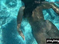 Ana Foxxx Underwater Hairy Pussy Fingering