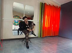 teacher spanks regina noir's ass punishes bad ballerina with face fuck