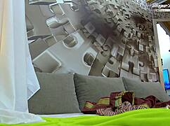 Behind Scenes Nesty's Small Tits Get Intense Action