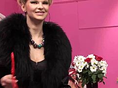 innocent shopping trip flips to wild threesome with babes slurping big cock