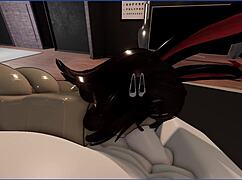 cute roblox bunny deepthroats master roughly in bunny costume submission