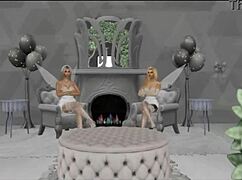 NICKI MINAJ AND CHYNA BLACK THROBS IN EBONY BLONDE BIG TITS ASS GROUP INTERRACIAL THREESOME