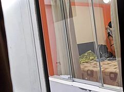 Sexy Mexican Nurse Miranda Rides Lover's Cock with Huge Tits on Hidden Cam Upskirt