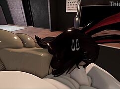 cute roblox bunny deepthroats master roughly in bunny costume submission