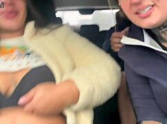 app driver milf pays fare with wet pussy lick and moan fest