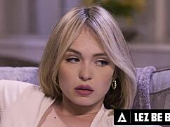 big tits cami strella catches lilly bell humping pillow then drills with strapon