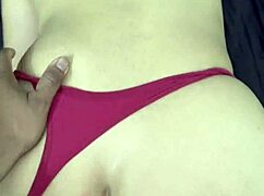 Screaming sexy mexicana squirts in thong while dominated roughly doggystyle