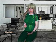 Chubby blonde craves overstuffed blackout ending with black stud
