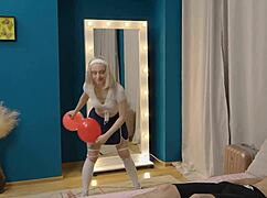 flexi girlfriend takes rough anal destruction in acrobatic stretches