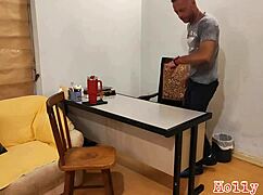 tested sofa and got approved with hard anal creampie