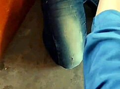 i worship her feet in restaurant full humiliation video 👠💦😈