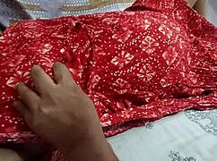 Desi Girl's Milky Boobs Pressed and White Ass Flashed