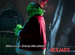 sexy latina lula gets fucked quickie by grinch on christmas