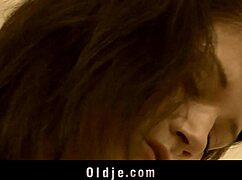 bald older man bangs horny young maid bedroom fingering licking pussy doggystyle