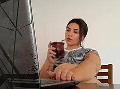 Carla blasts massive farts right while working her shift