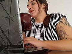 Carla blasts massive farts right while working her shift