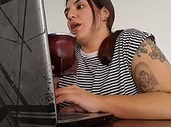 Carla blasts massive farts right while working her shift