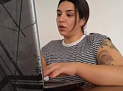 Carla blasts massive farts right while working her shift