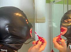 mistress goddess preps enema for toilet slave's ass worship and humiliation date