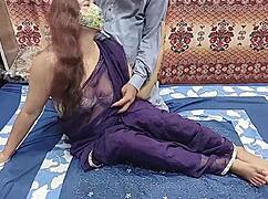 adorable indian bhabhi in saree gets rough bedroom sex from hubby