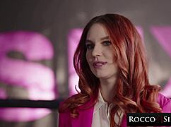 rocco siffredi buttfucks redhead leya desantis pussy licks and squirts everywhere 💦🍑🔥