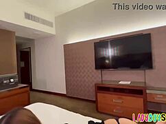 Ladyboy craves pov oral then bareback anal riding