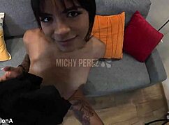 Sniff that ass rim it deep throat the cock then swallow piss and cum mouthful