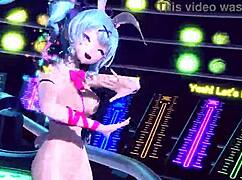 Hatsune Miku Bunny Costume Reveals Massive Tits and Ass in Nude Goddess Mod