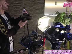 german bbw model gets fucked hard during her photoshoot backstage