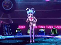 Hatsune Miku Bunny Costume Reveals Massive Tits and Ass in Nude Goddess Mod