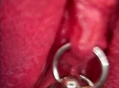 Pierced Clit Dripping Piss Closeup Tease