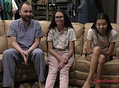 open wide sisters angel santana and aria nicole for your first gyno exam humiliation