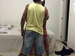 brazilian bull gangbangs carioca housewife corno films slut wife taking double black cocks anal creampie