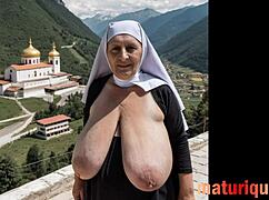 dream of these busty curvy fat granny nuns with huge saggy tits