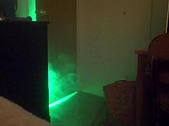 Blonde milf cougar squirts with alien balloon fetish masturbation solo