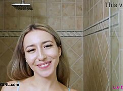 Drop Dead Gorgeous Blonde's Steamy Shower Tease!