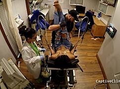 behind the scenes at chicago pd's secret spot nurse jackie banes spreads in latex gloves