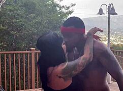 poolside thick latina milf monica filled by rome's monster cock