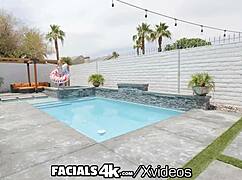 two monster cocks explode massive facials on redhead's face for 4th of july?